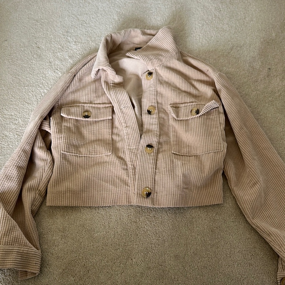 Pink corduroy jacket